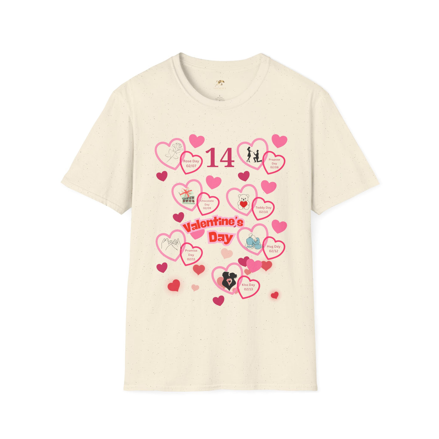Valentines Week Love Unisex T-Shirt - Kiss Day Proposal Promise Hug Teddy Chocolate Tee Gift for Him - NOTALIFY