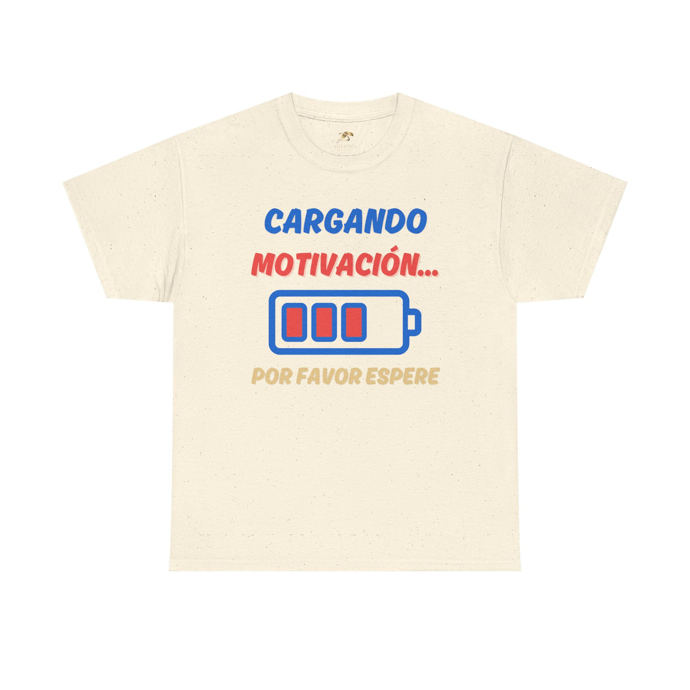 Cargando Motivación, Por Favor Espere Spanish Funny Tee | Loading Motivation Tee | Battery Graphic Shirt | Motivational Quote | Unisex Gift