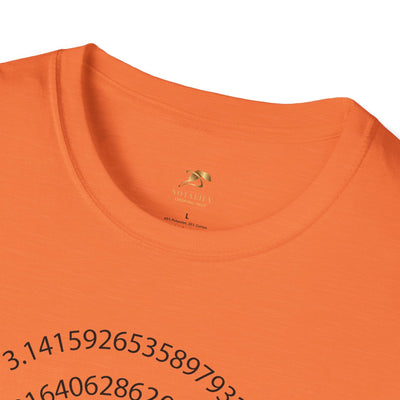 Pi Day Unisex Softstyle T-Shirt, Math Geek Gift, Irrationally Awesome 