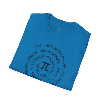 Pi Day Unisex Softstyle T-Shirt, Math Geek Gift, Irrationally Awesome 