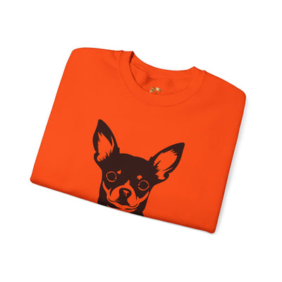 Chihuahua Lover Sweatshirt, Pet's Name Personalized Gift Idea, Chihuahua Dog Owner Apparel, Custom Dog Paw Print Jumper, Comfy Crewneck - NOTALIFY