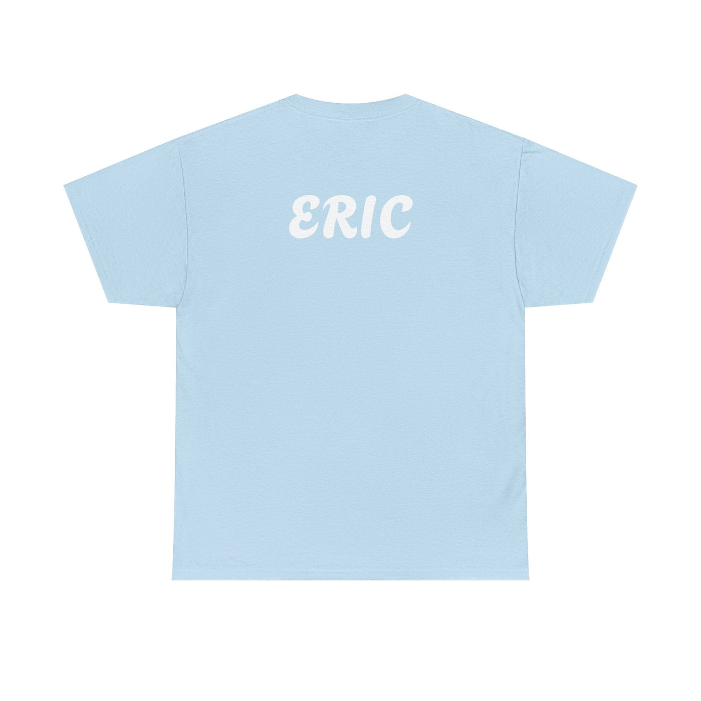 Unique "Be The Only One" barcode t-shirt in blue with a minimalist design