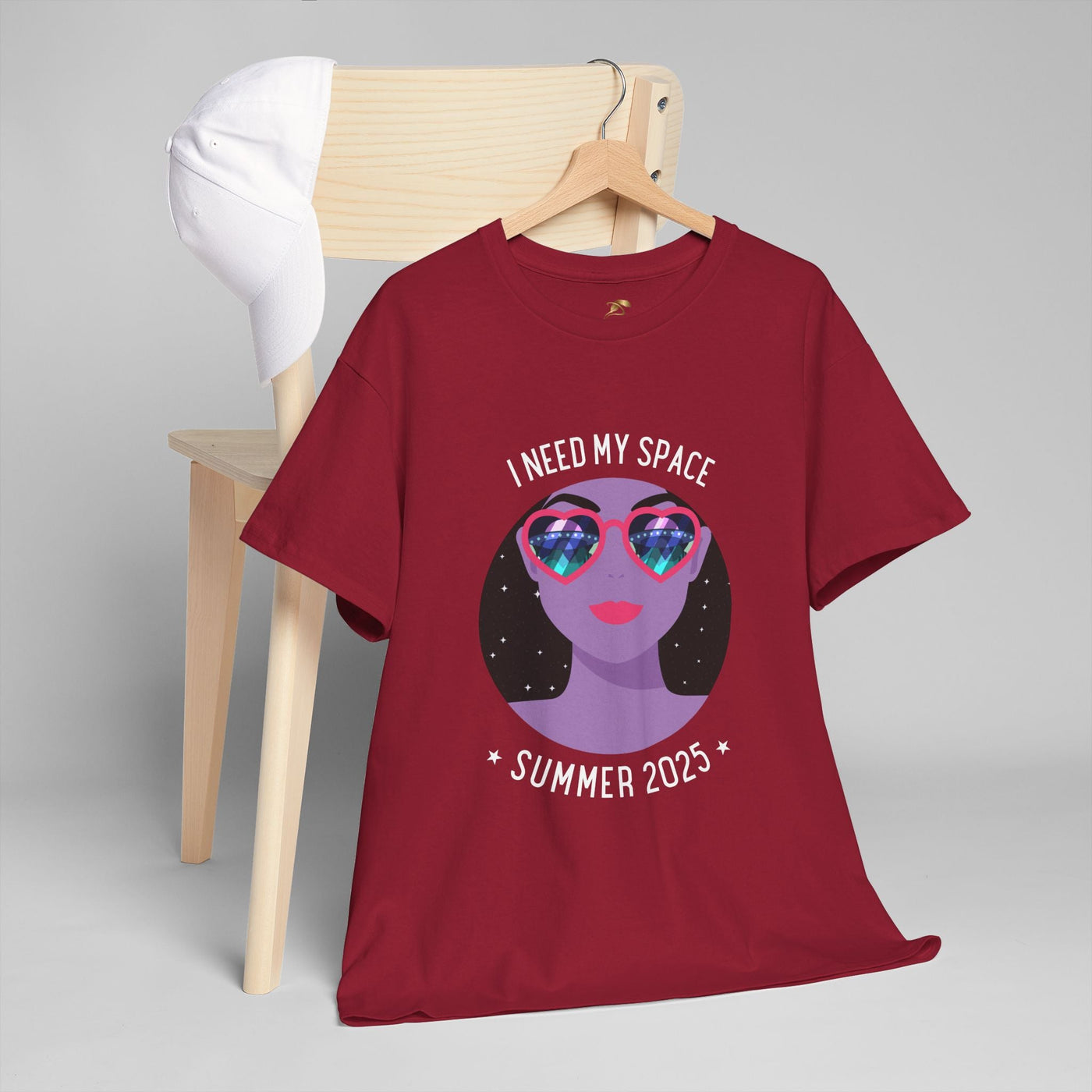 Astronaut Space Vibes Tee with galaxy graphic and "I Need My Space" slogan, perfect for space lovers.