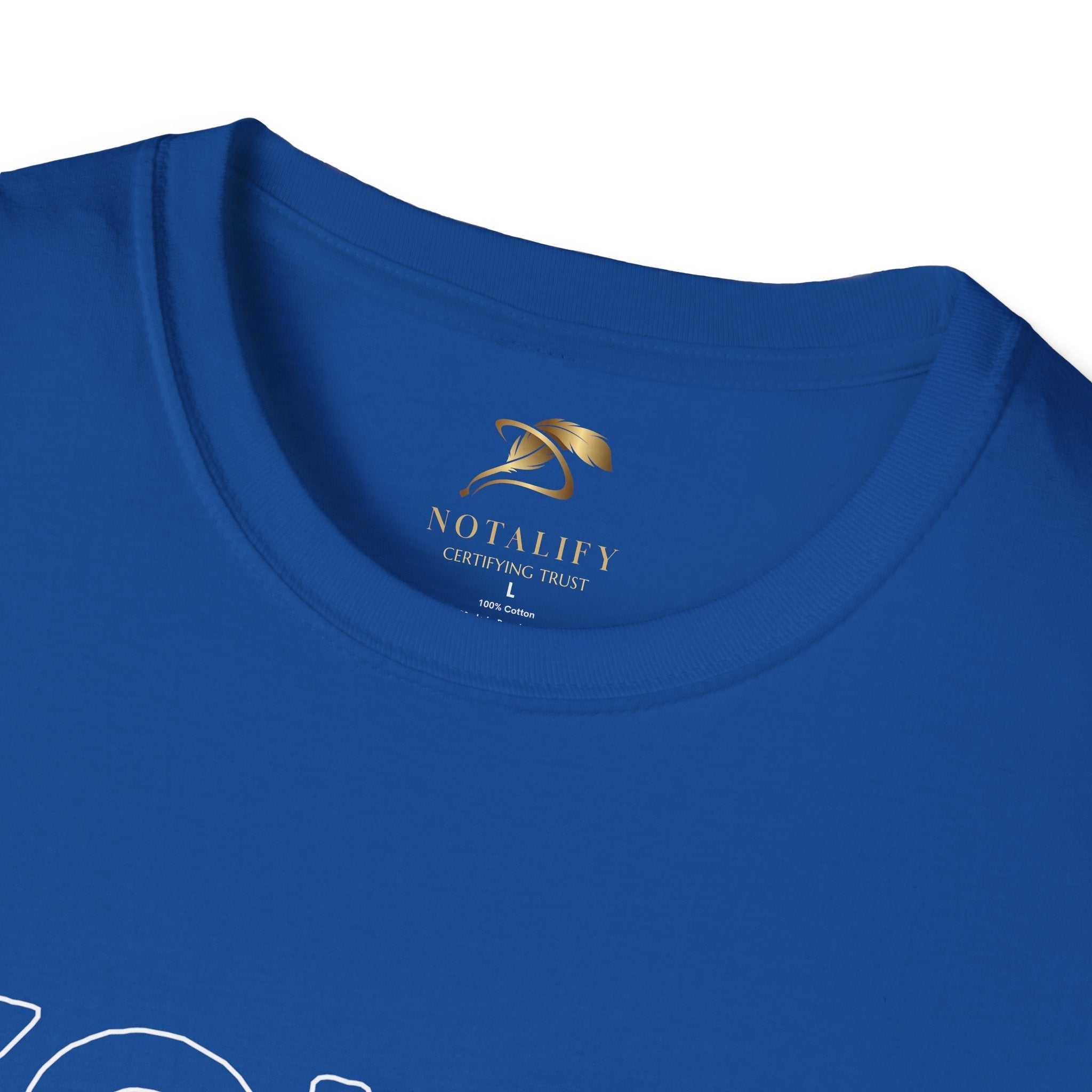 Youth Day Unisex Softstyle T-Shirt with classic crew neckline in blue, made of 100% ring-spun cotton.