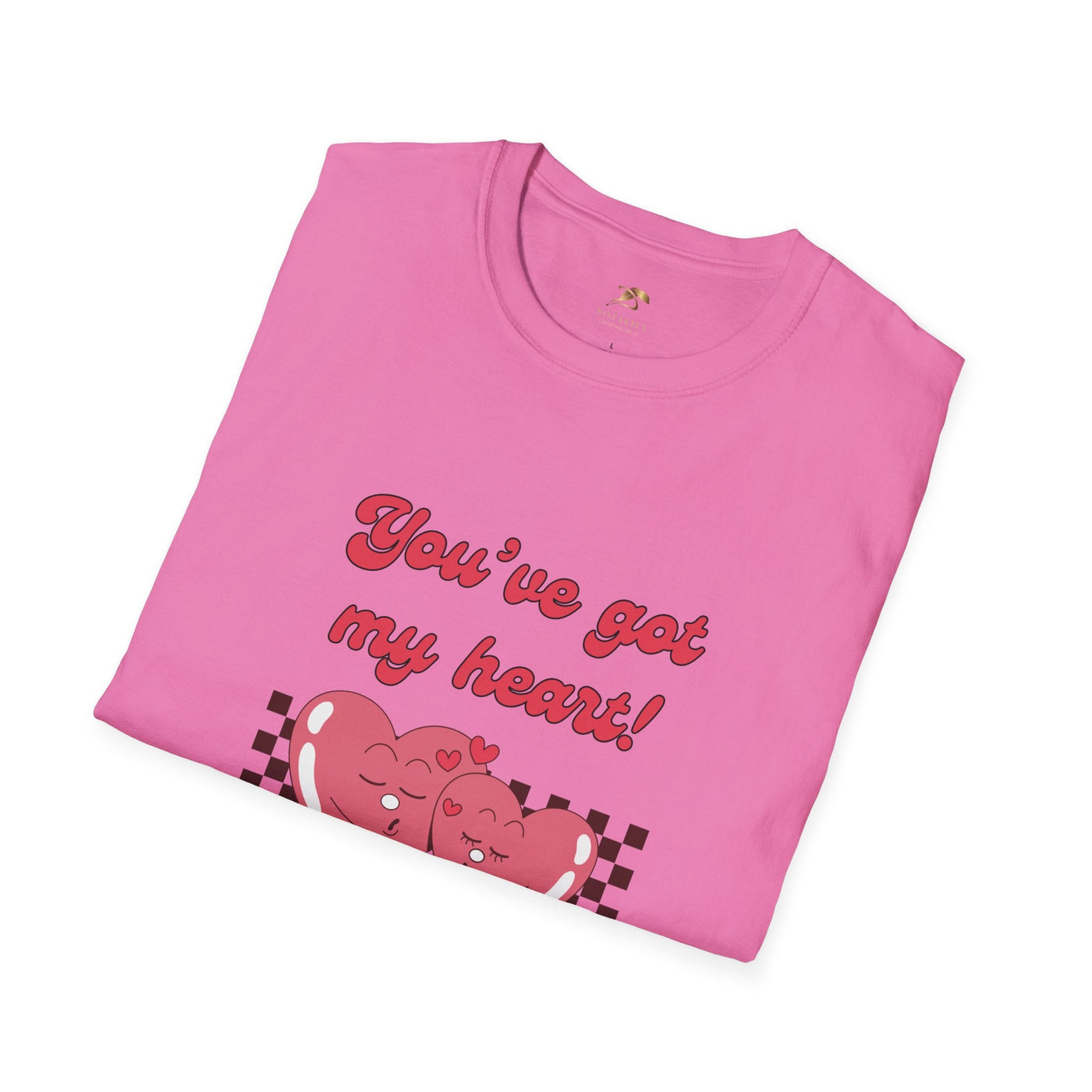 Heart Graphic Tee with "You've got my heart" design, perfect for Valentine's Day and everyday wear.