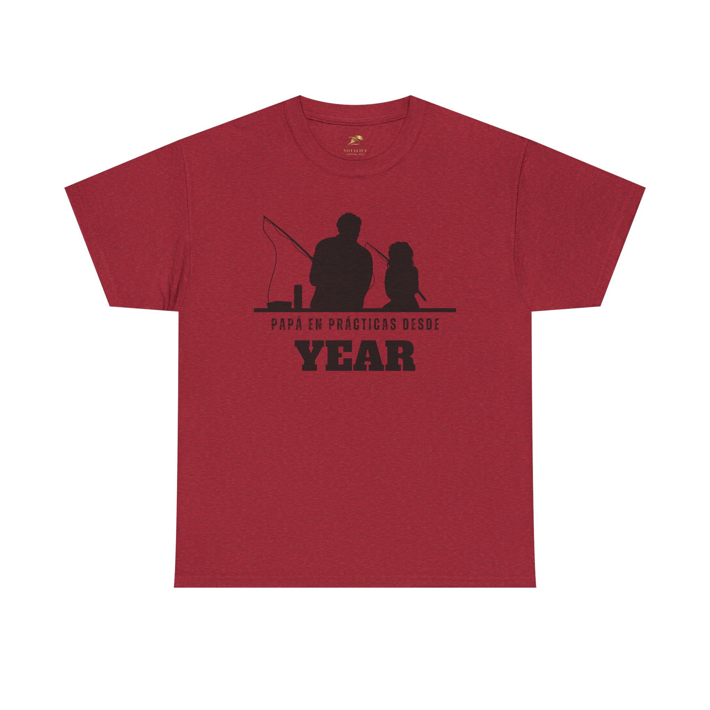 Fishing Dad Shirt | Papá en Prácticas Desde [Year] | Personalized Dad & Son/Daughter Fishing Tee | Fathers Day Gift | Spanish Custom T-Shirt