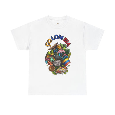 Colorful Unisex Heavy Cotton Tee with Joyful Message, Fun T-Shirt, Casual Wear, Gift for Friends, Summer Vibes, Festival Apparel - NOTALIFY