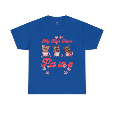 Dog Lover Unisex Tee, Animal Parent Tshirt, My Kids Have Paws Shirt, Cute Puppy Graphic Tee, Pet Owner Gift, Casual Dog Mom Dad Top - NOTALIFY