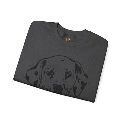 Damatian Dog Lover Sweatshirt, Pet's Name Personalized Gift Idea, Frenchie Dog Owner Apparel, Custom Dog Paw Print Jumper, Comfy Crewneck