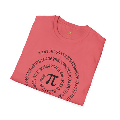 Pi Day Unisex Softstyle T-Shirt, Math Geek Gift, Irrationally Awesome Tee, March 14 Celebration Shirt, Mathematics Lover Top - NOTALIFY