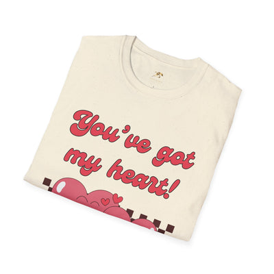 Heart Graphic Tee, Valentine's Day T-Shirt, Love Quote Shirt, Unisex Softstyle Top, Heart Design Tee, Valentine's Day Gift - NOTALIFY