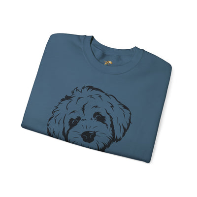 Poodle Dog Lover Sweatshirt, Pet's Name Personalized Gift Idea, Poodle Dog Owner Apparel, Custom Dog Paw Print Jumper, Comfy Crewneck - NOTALIFY
