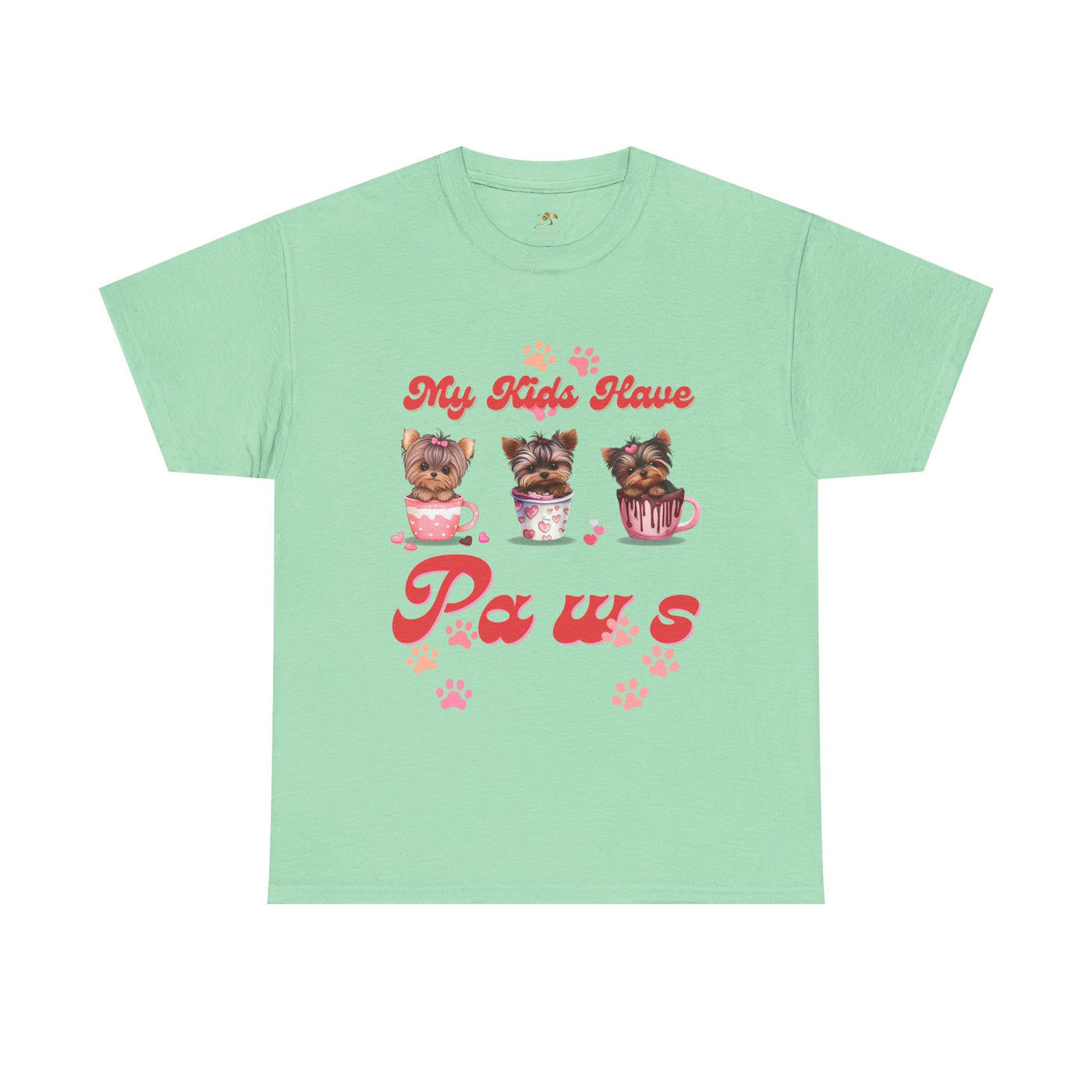 Dog Lover Unisex Tee, Animal Parent Tshirt, My Kids Have Paws Shirt, Cute Puppy Graphic Tee, Pet Owner Gift, Casual Dog Mom Dad Top - NOTALIFY
