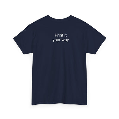 Unisex "Expresso Yourself" coffee T-shirt with espresso cup and fuel gauge design, ideal for coffee lovers and baristas.