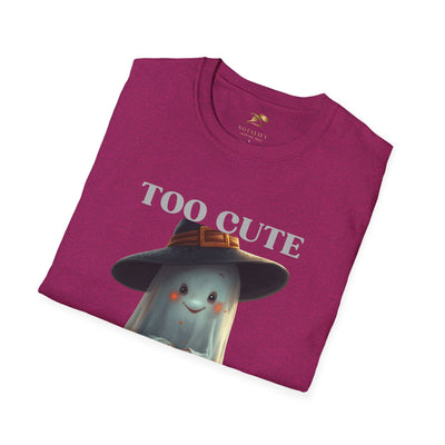 NOTALIFY Too Cute to Spook Halloween Ghost TEE | Adorable Pumpkin Lantern Tee | Cotton Short Sleeve | Fall Outfit for Kids