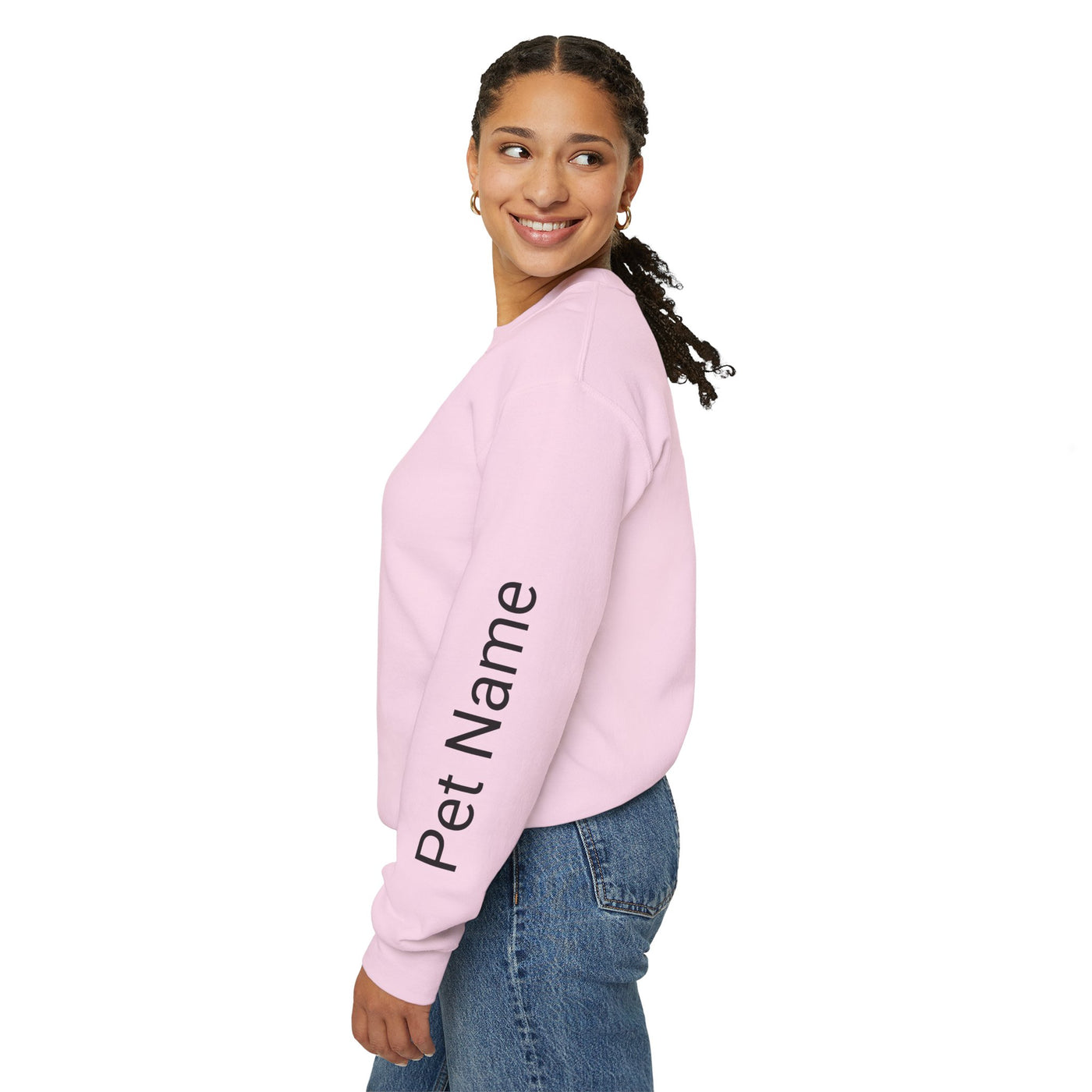 Labrador Lover Sweatshirt, Pet's Name Personalized, Labrador Dog Owner Apparel, Custom Dog Paw Print Jumper, Comfy Crewneck - NOTALIFY