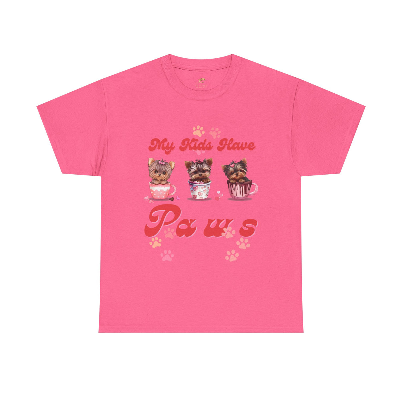 Dog Lover Unisex Tee, Animal Parent Tshirt, My Kids Have Paws Shirt, Cute Puppy Graphic Tee, Pet Owner Gift, Casual Dog Mom Dad Top - NOTALIFY
