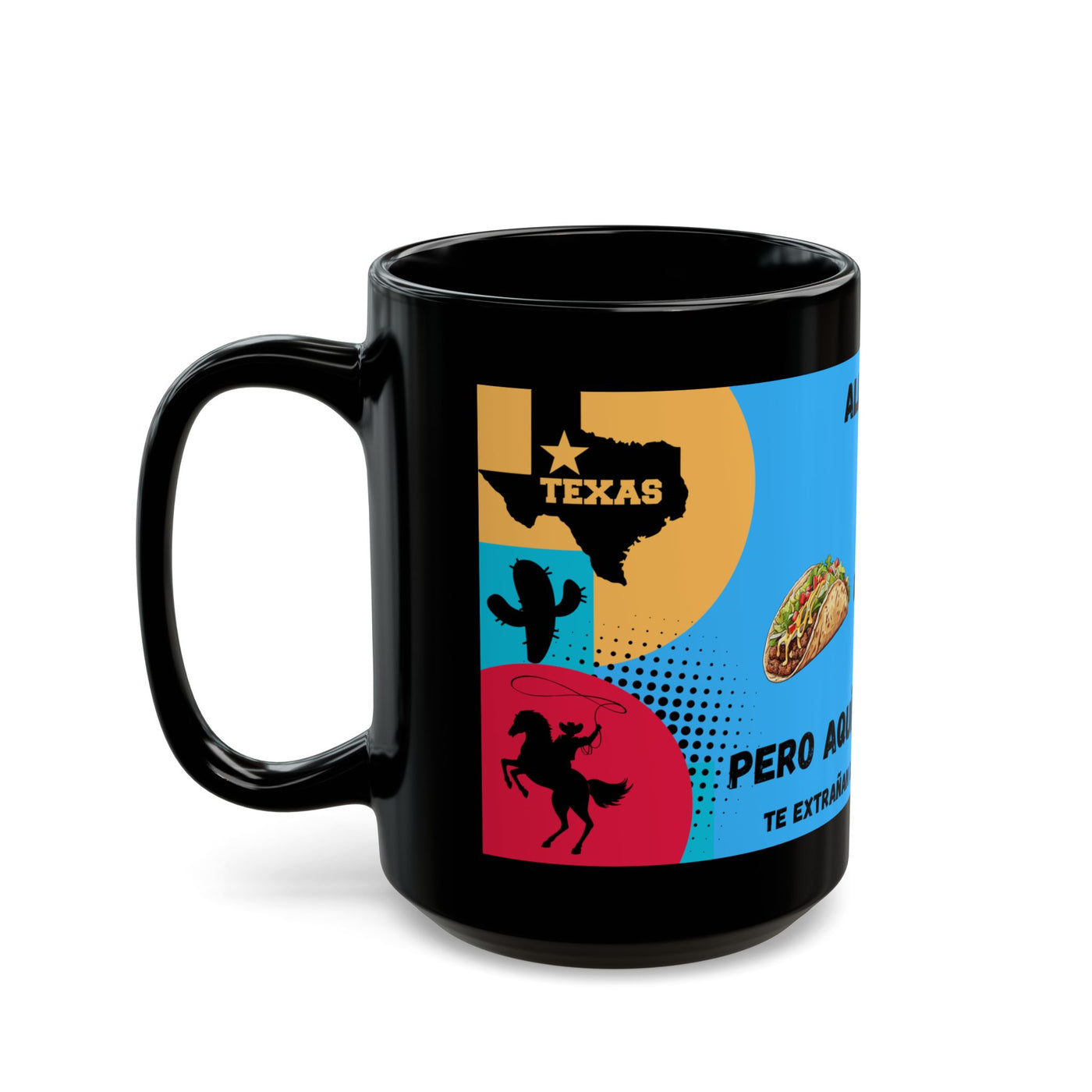 Fun Black Mug, Texas vs Miami Theme, Perfect Gift for Coffee Lovers, Birthday, Parties, Moving to Texas, Leaving Miami, Texas - NOTALIFY