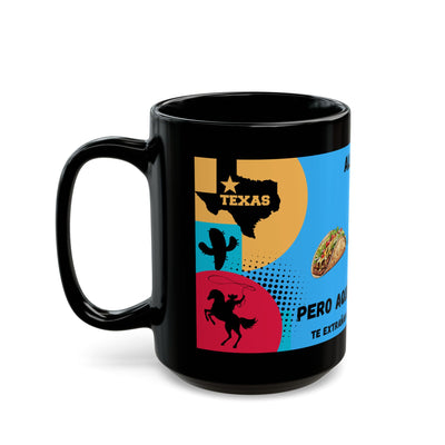 Fun Black Mug, Texas vs Miami Theme, Perfect Gift for Coffee Lovers, Birthday, Parties, Moving to Texas, Leaving Miami, Texas - NOTALIFY