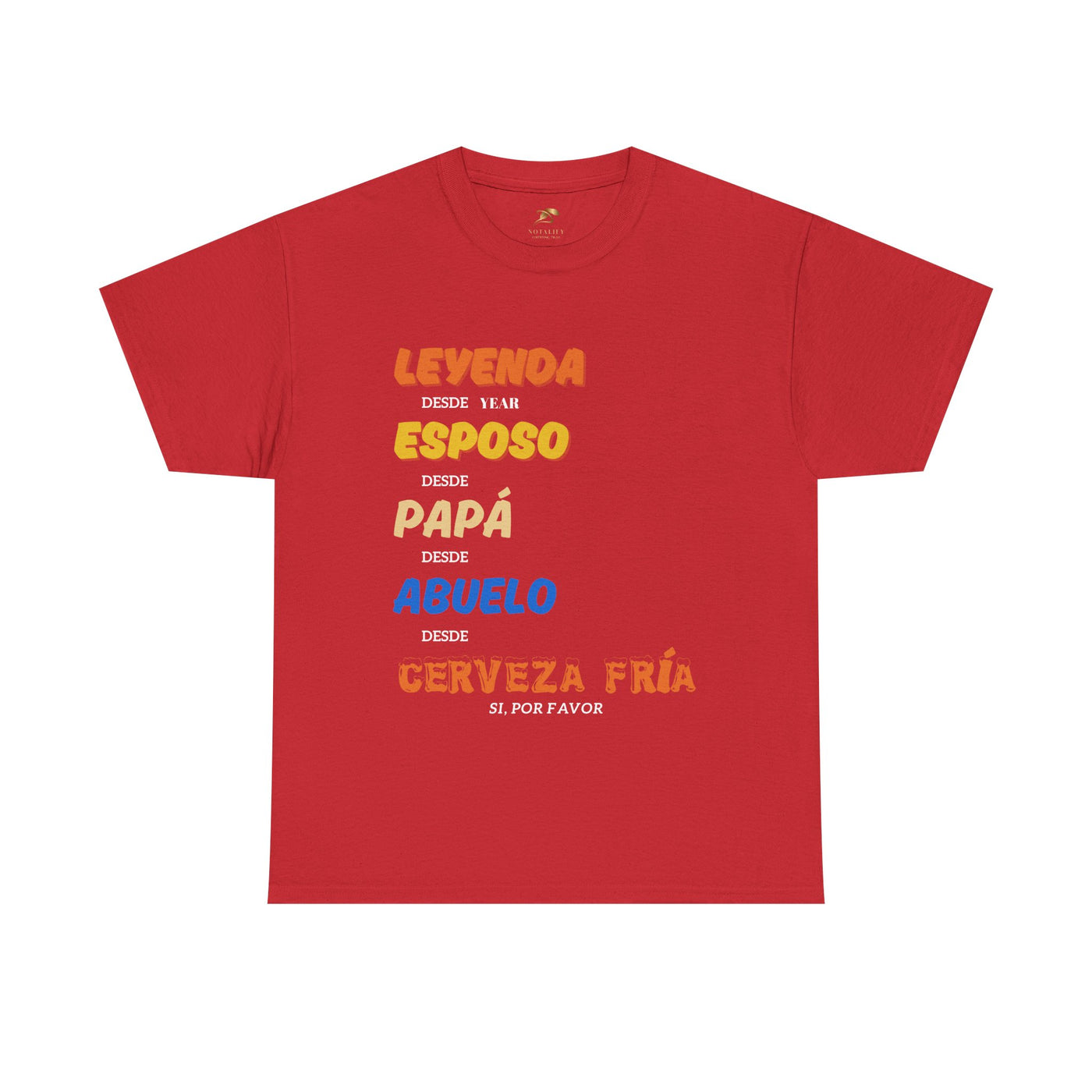 Funny Grandpa Beer Shirt | Leyenda Desde Esposo Papá Abuelo Tee | Spanish Dad Gift | Fathers Day Latino Humor T-Shirt for Men | Gift for Dad