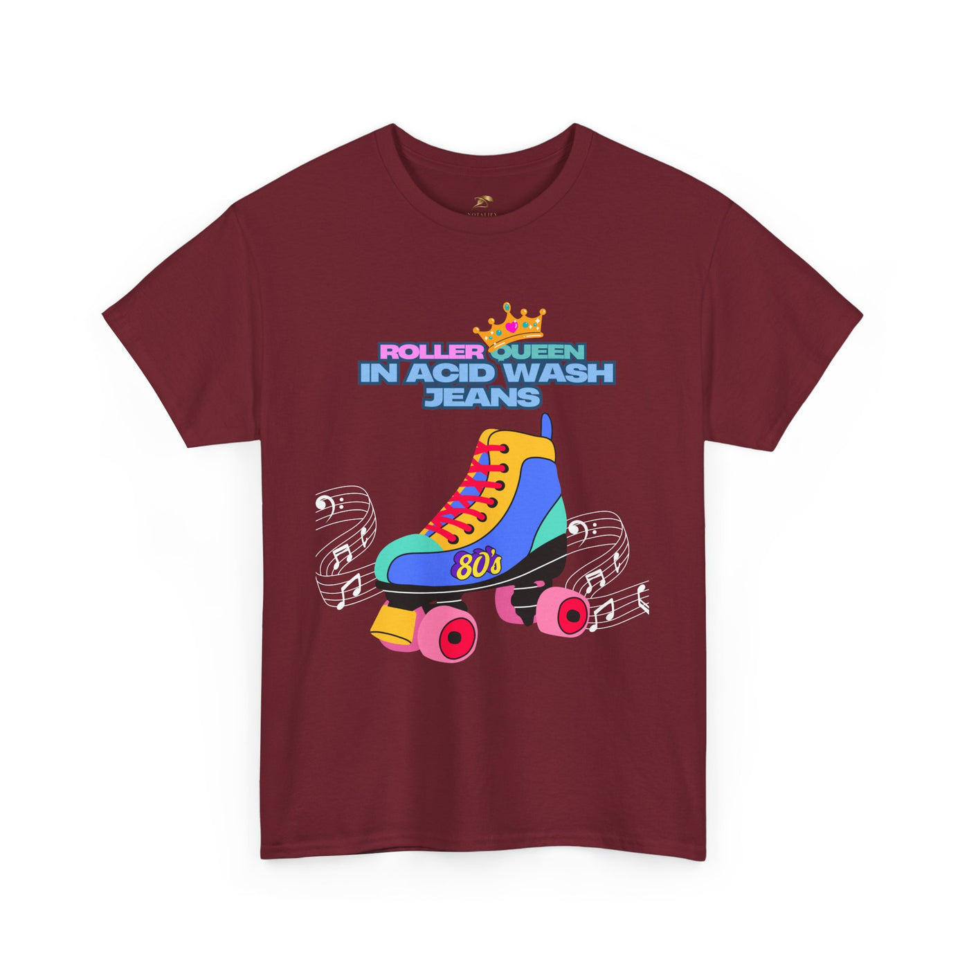 Roller Queen in Acid Wash Tee, Vintage Roller Skating Shirt, Retro 80s Graphic Tee, Unisex Graphic T-Shirt, Roller Derby Shirt, Roller Disco - NOTALIFY