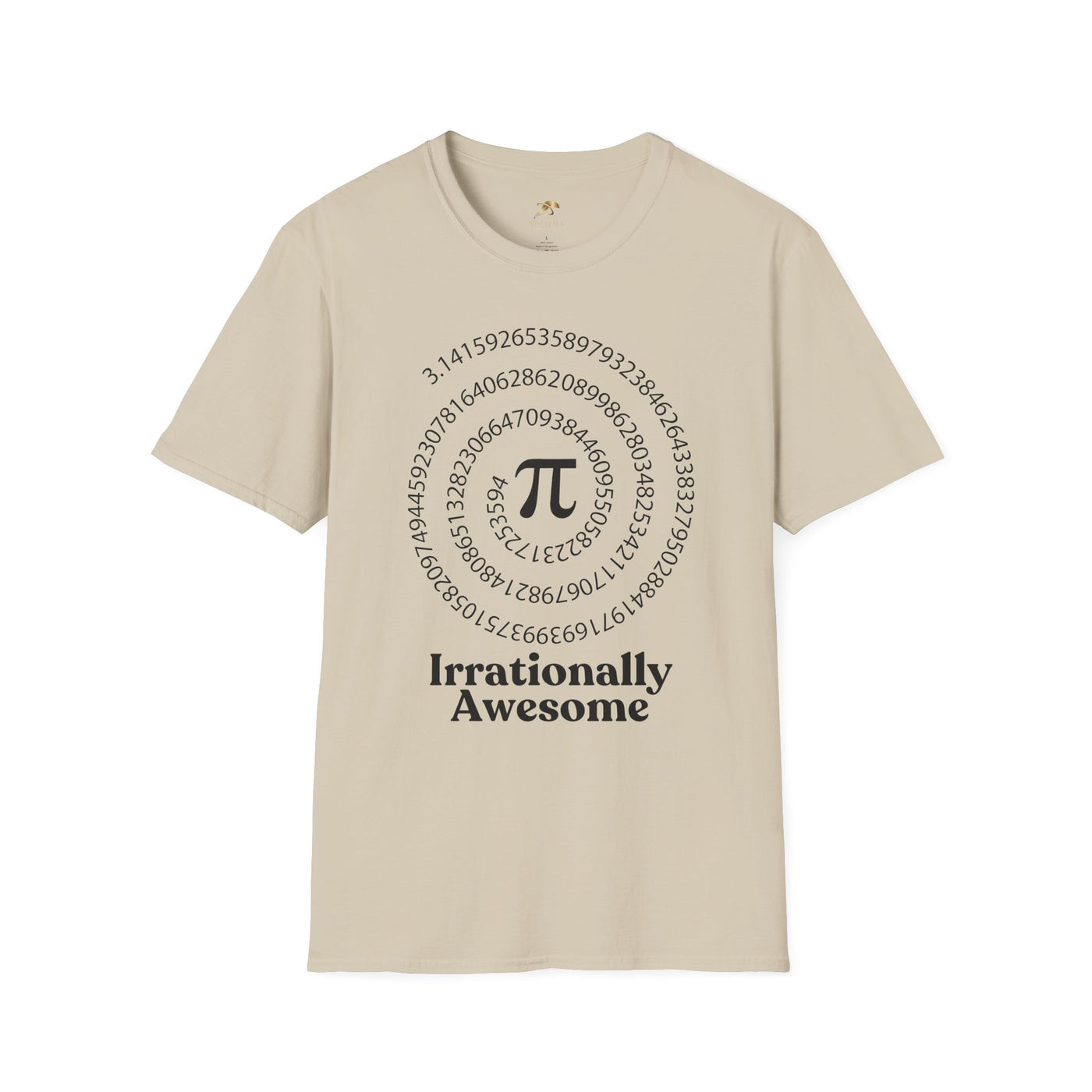 Pi Day Unisex Softstyle T-Shirt, Math Geek Gift, Irrationally Awesome Tee, March 14 Celebration Shirt, Mathematics Lover Top - NOTALIFY