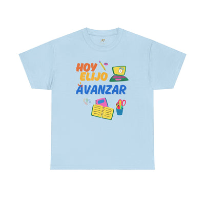 Hoy Elijo Avanzar Spanish Motivational T-Shirt | Back to School Teacher Tee | Growth Mindset Shirt | Spanish Student Gift | Unisex Tee