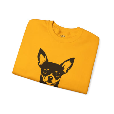 Chihuahua Lover Sweatshirt, Pet's Name Personalized Gift Idea, Chihuahua Dog Owner Apparel, Custom Dog Paw Print Jumper, Comfy Crewneck - NOTALIFY