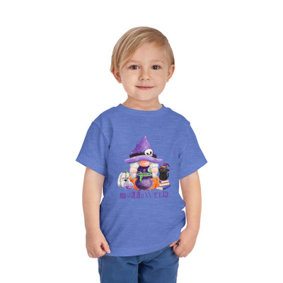 NOTALIFY Halloween Gnome Toddler TEE 1| Cute Fall Tee with Pumpkin | Soft Cotton Short Sleeve | Spooky Autumn Outfit for Kids