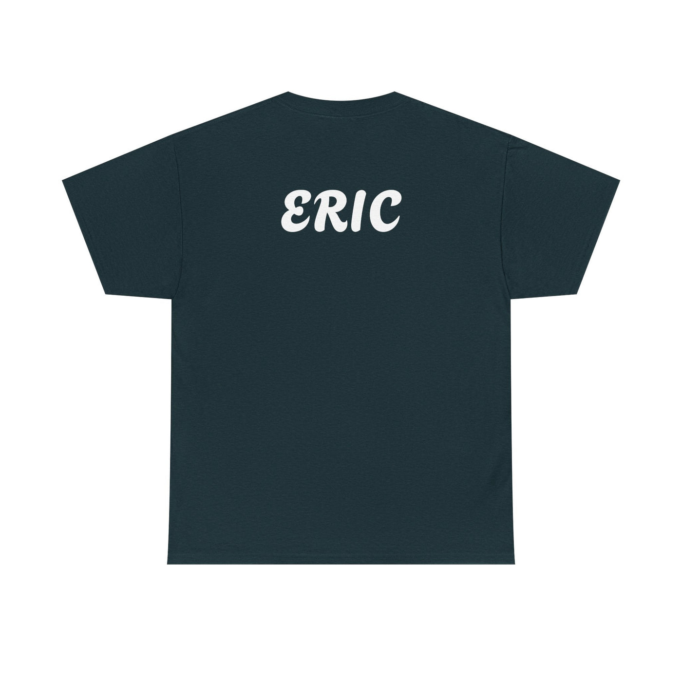 Unique "Be The Only One" barcode t-shirt in blue with a minimalist design