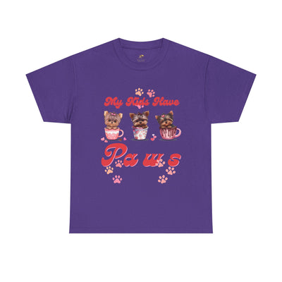 Dog Lover Unisex Tee, Animal Parent Tshirt, My Kids Have Paws Shirt, Cute Puppy Graphic Tee, Pet Owner Gift, Casual Dog Mom Dad Top - NOTALIFY