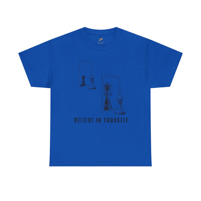 Believe in Yourself. Chess Pawn to King Reflection Tee | Inspirational Self-Esteem Tee | Motivational Shirt | Growth Mindset Gift | Unisex