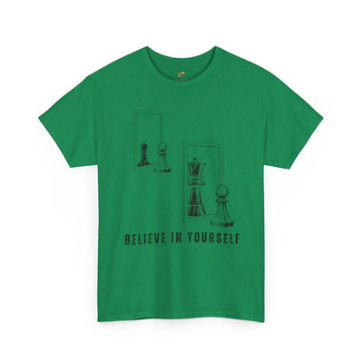 Believe in Yourself. Chess Pawn to King Reflection Tee | Inspirational Self-Esteem Tee | Motivational Shirt | Growth Mindset Gift | Unisex