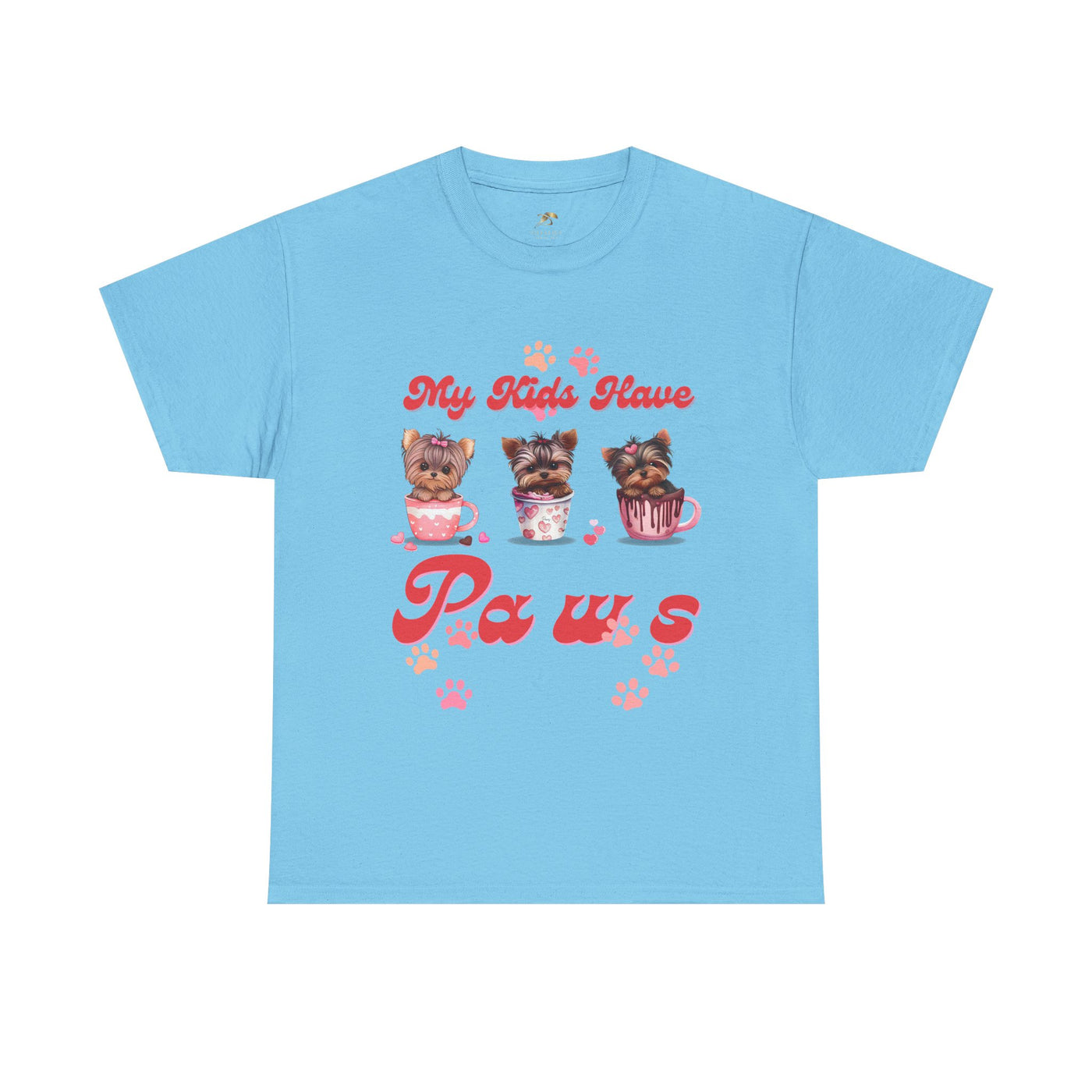 Dog Lover Unisex Tee, Animal Parent Tshirt, My Kids Have Paws Shirt, Cute Puppy Graphic Tee, Pet Owner Gift, Casual Dog Mom Dad Top - NOTALIFY