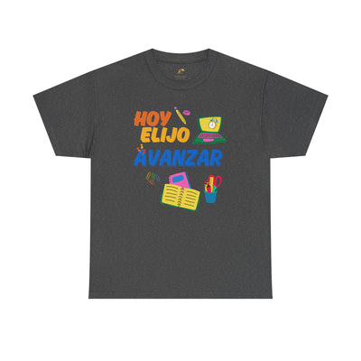Hoy Elijo Avanzar Spanish Motivational T-Shirt | Back to School Teacher Tee | Growth Mindset Shirt | Spanish Student Gift | Unisex Tee