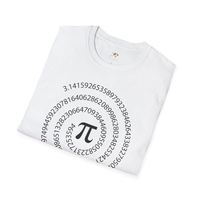 Pi Day Unisex Softstyle T-Shirt, Math Geek Gift, Irrationally Awesome Tee, March 14 Celebration Shirt, Mathematics Lover Top - NOTALIFY