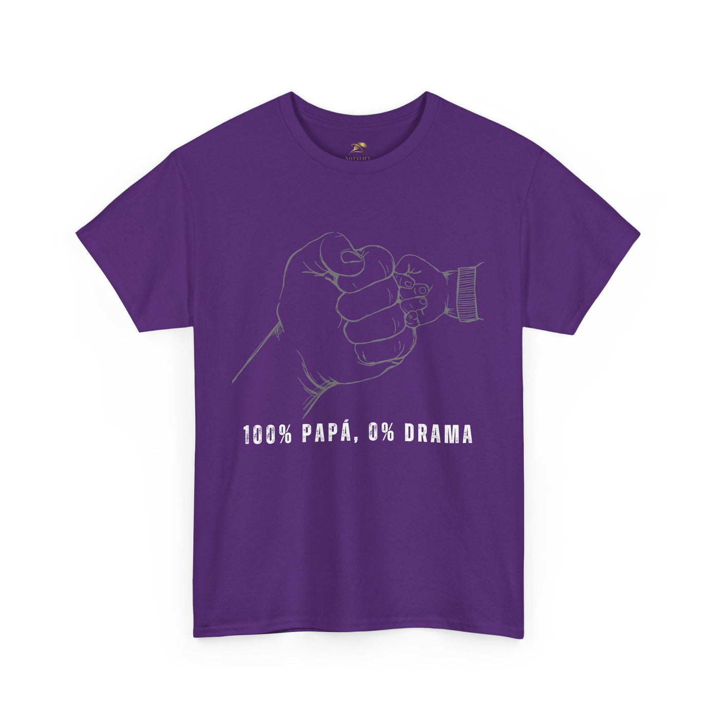100 Percent Papá 0 Percent Drama Shirt | Funny Spanish Dad Tee | Fathers Day Gift for Dad| Cool Latino Dad Shirt | Parent Humor Graphic Tee