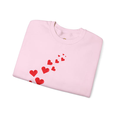 You are Enough Hearts Love Sweatshirt - Unisex Heavy Blend Crewneck, Gift for Him Her, Ultimate Comfort, Every Season, Unisex Sweatshirt - NOTALIFY
