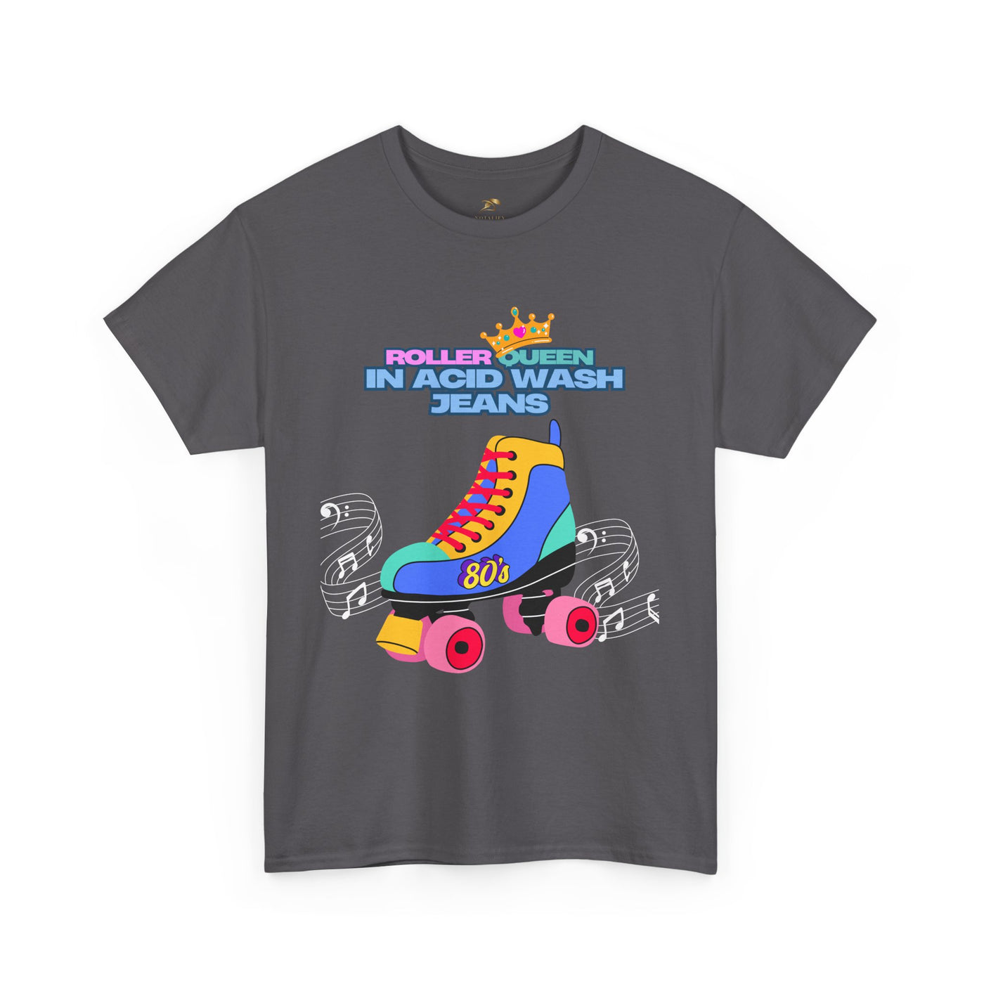 Roller Queen in Acid Wash Tee, Vintage Roller Skating Shirt, Retro 80s Graphic Tee, Unisex Graphic T-Shirt, Roller Derby Shirt, Roller Disco - NOTALIFY