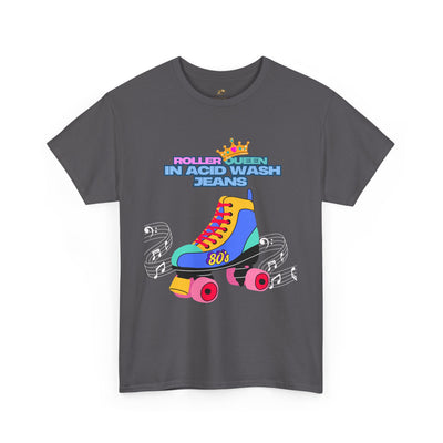 Roller Queen in Acid Wash Tee, Vintage Roller Skating Shirt, Retro 80s Graphic Tee, Unisex Graphic T-Shirt, Roller Derby Shirt, Roller Disco - NOTALIFY