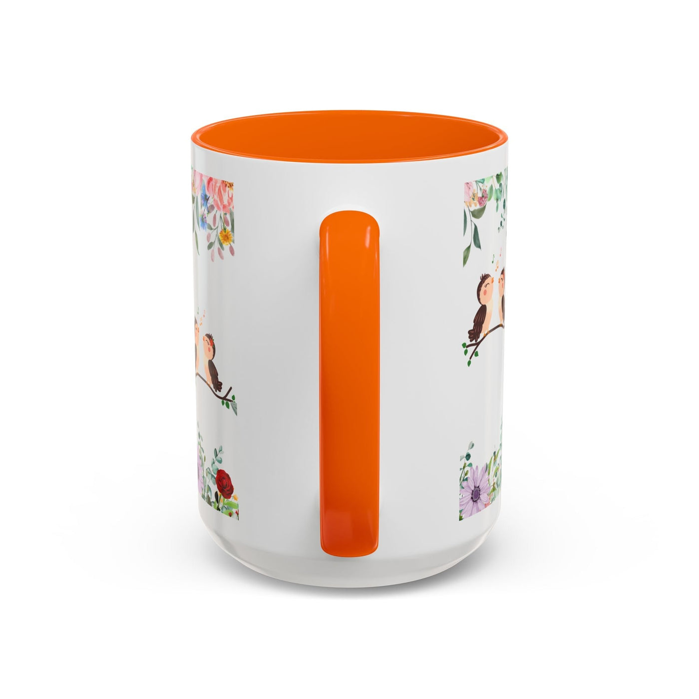 Mug, Inspirational Ceramic Cup w/ Flower Design, Bloom where you are p
