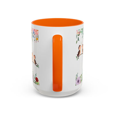 Mug, Inspirational Ceramic Cup w/ Flower Design, Bloom where you are p