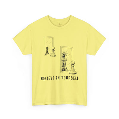 Believe in Yourself. Chess Pawn to King Reflection Tee | Inspirational Self-Esteem Tee | Motivational Shirt | Growth Mindset Gift | Unisex