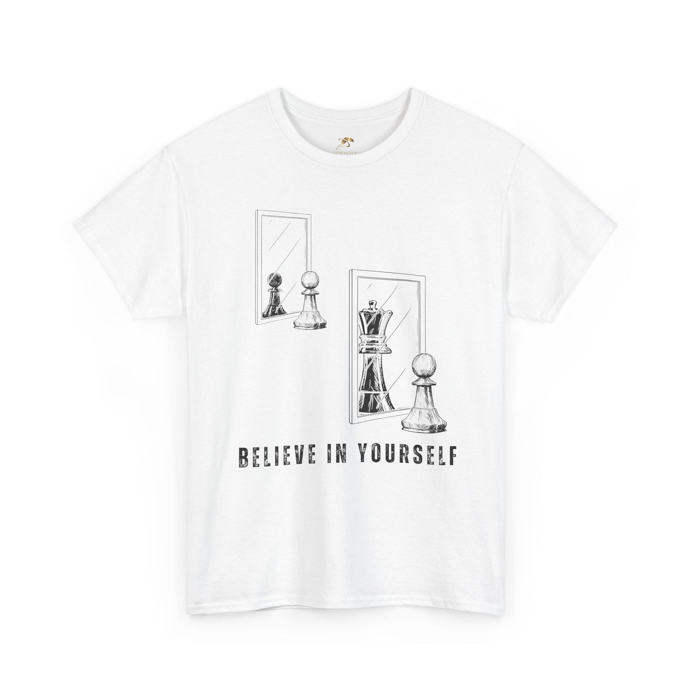 Believe in Yourself. Chess Pawn to King Reflection Tee | Inspirational Self-Esteem Tee | Motivational Shirt | Growth Mindset Gift | Unisex