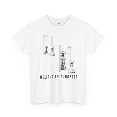 Believe in Yourself. Chess Pawn to King Reflection Tee | Inspirational Self-Esteem Tee | Motivational Shirt | Growth Mindset Gift | Unisex
