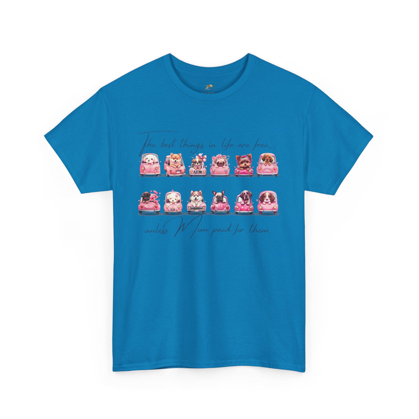 Cute Dogs Mother's Day T-Shirt, Best Things In Life Are Free, Unisex Tee, Gift For Mom, Heavy Cotton Shirt, Mother's Day Gift - NOTALIFY