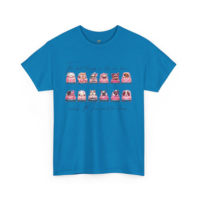 Cute Dogs Mother's Day T-Shirt, Best Things In Life Are Free, Unisex Tee, Gift For Mom, Heavy Cotton Shirt, Mother's Day Gift - NOTALIFY