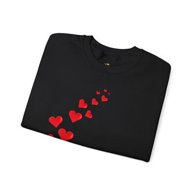 You are Enough Hearts Love Sweatshirt - Unisex Heavy Blend Crewneck, Gift for Him Her, Ultimate Comfort, Every Season, Unisex Sweatshirt - NOTALIFY