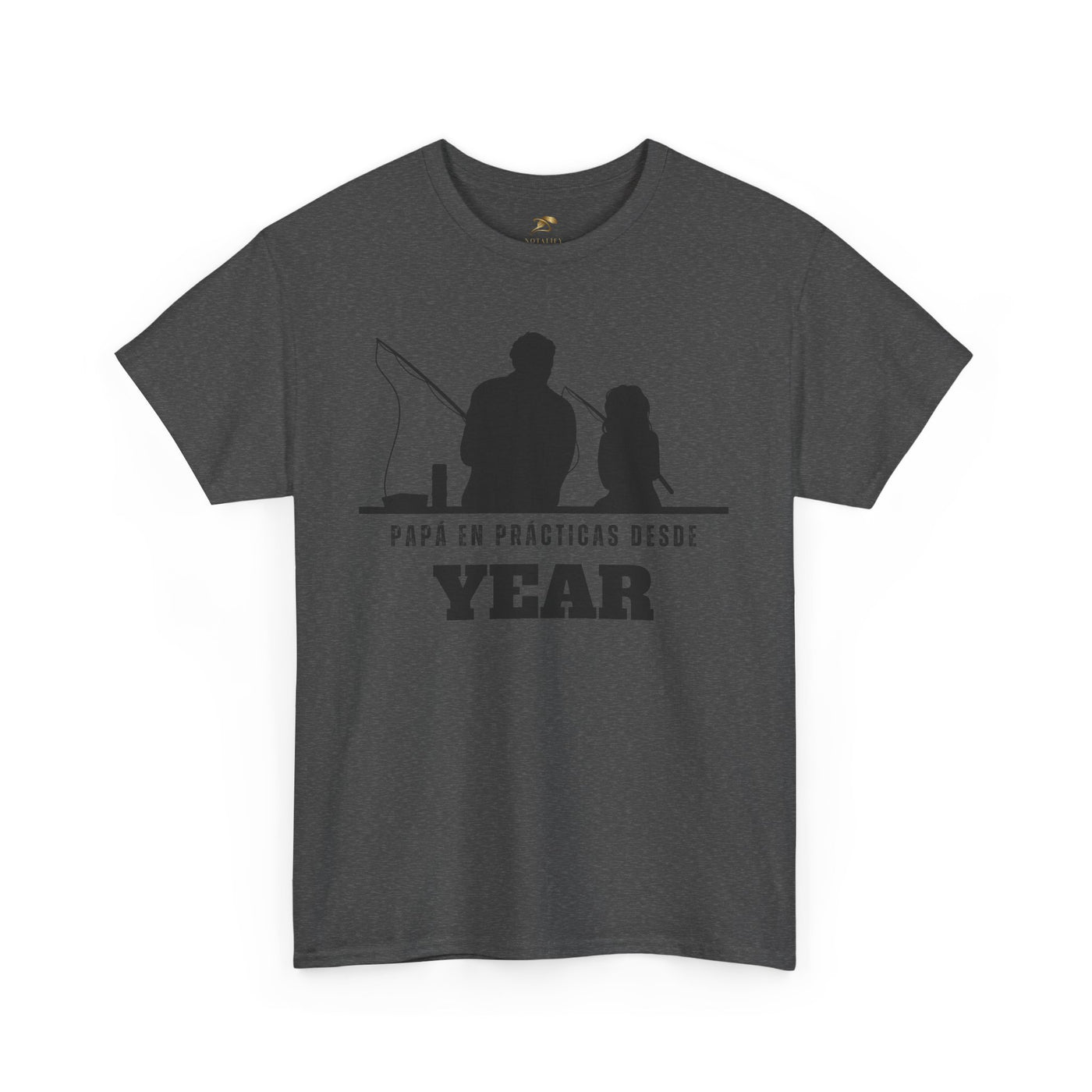 Fishing Dad Shirt | Papá en Prácticas Desde [Year] | Personalized Dad & Son/Daughter Fishing Tee | Fathers Day Gift | Spanish Custom T-Shirt