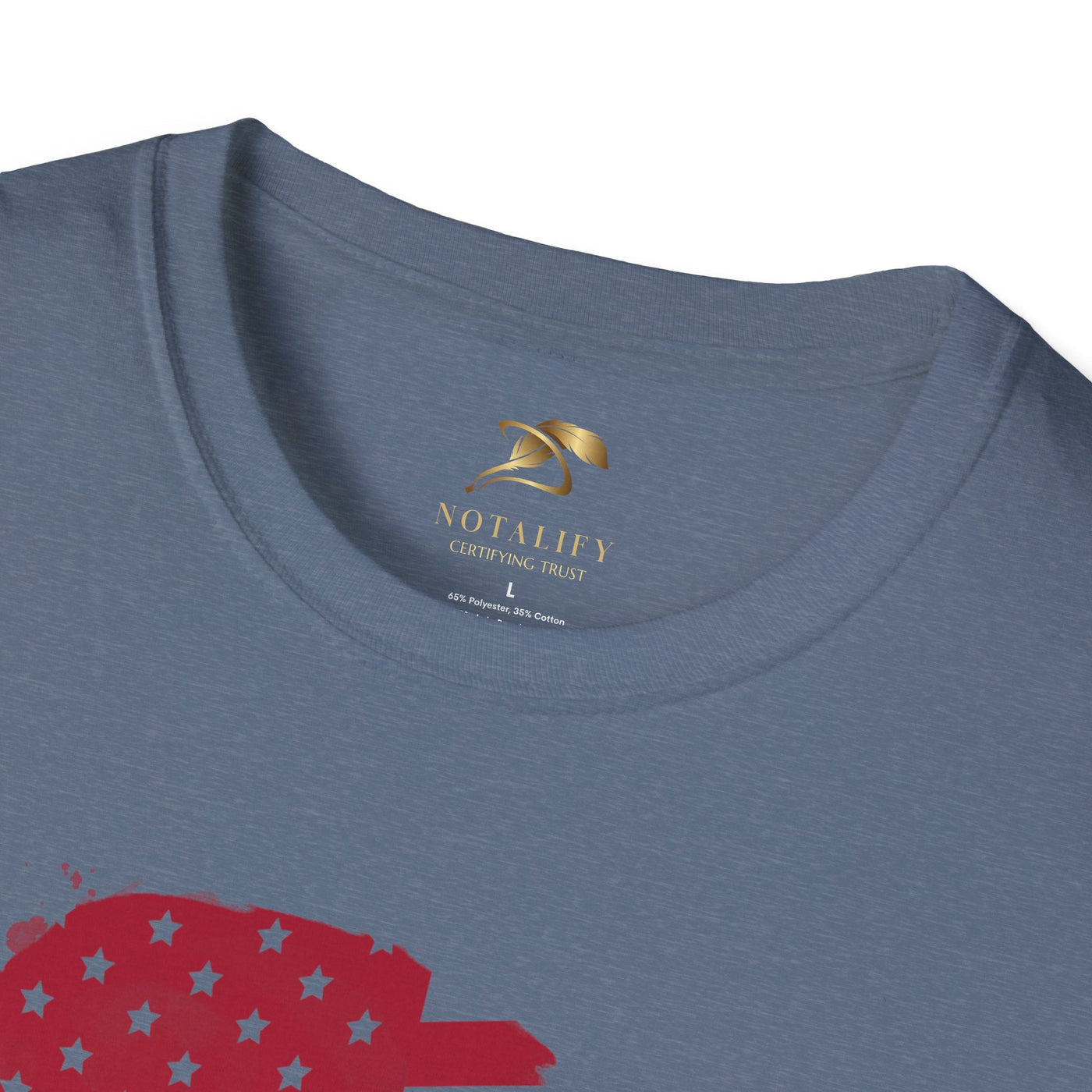 Unisex Patriotic Party Tee for Independence Day celebrations with American flag design.